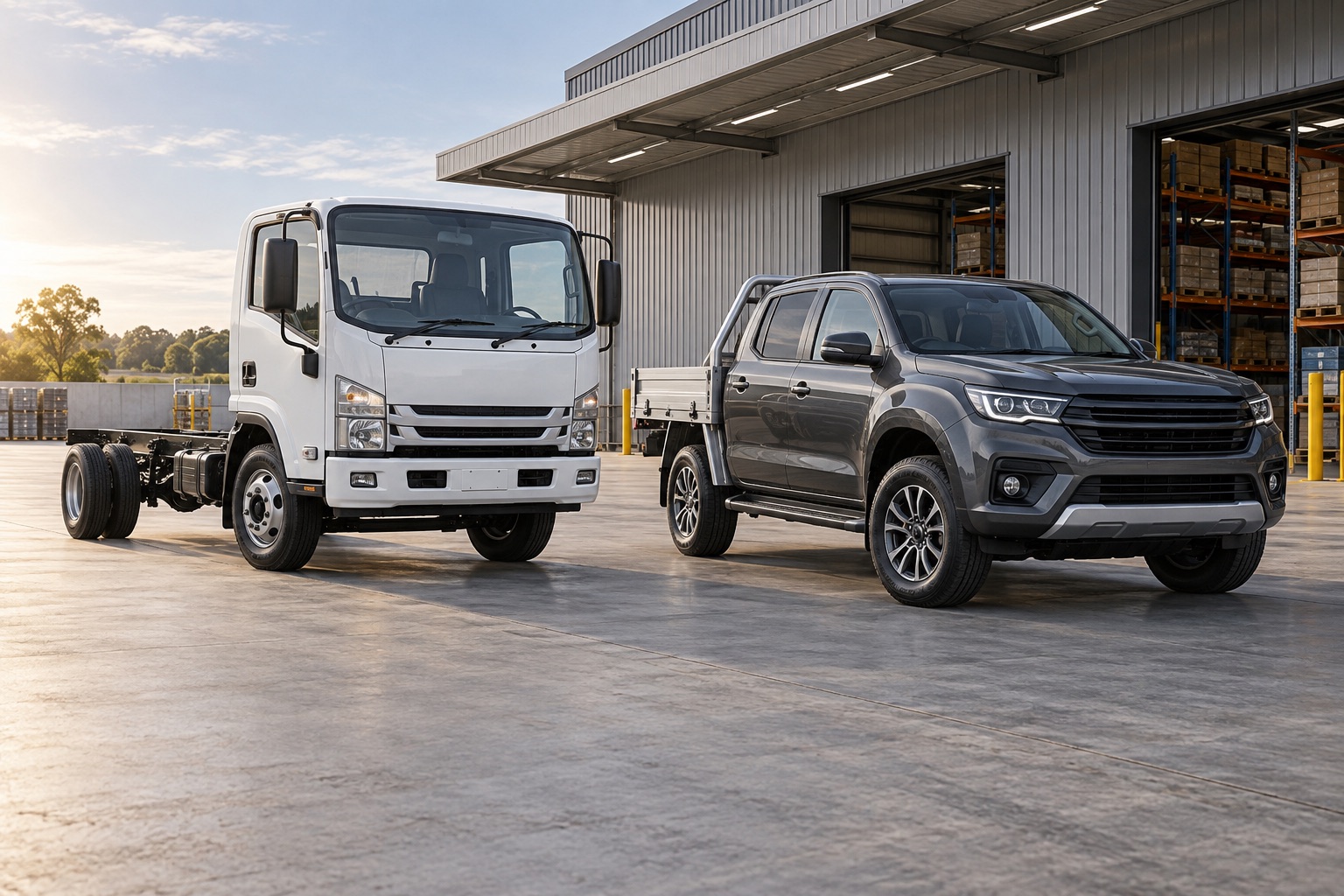 Light truck and utility vehicle representing FOTON parts supply